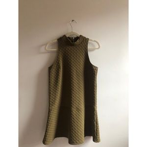 Olive Green Abercrombie Mock Neck Dress